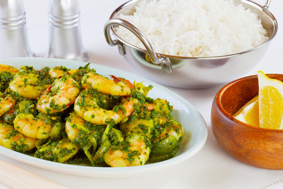 Saag Prawn Chilli